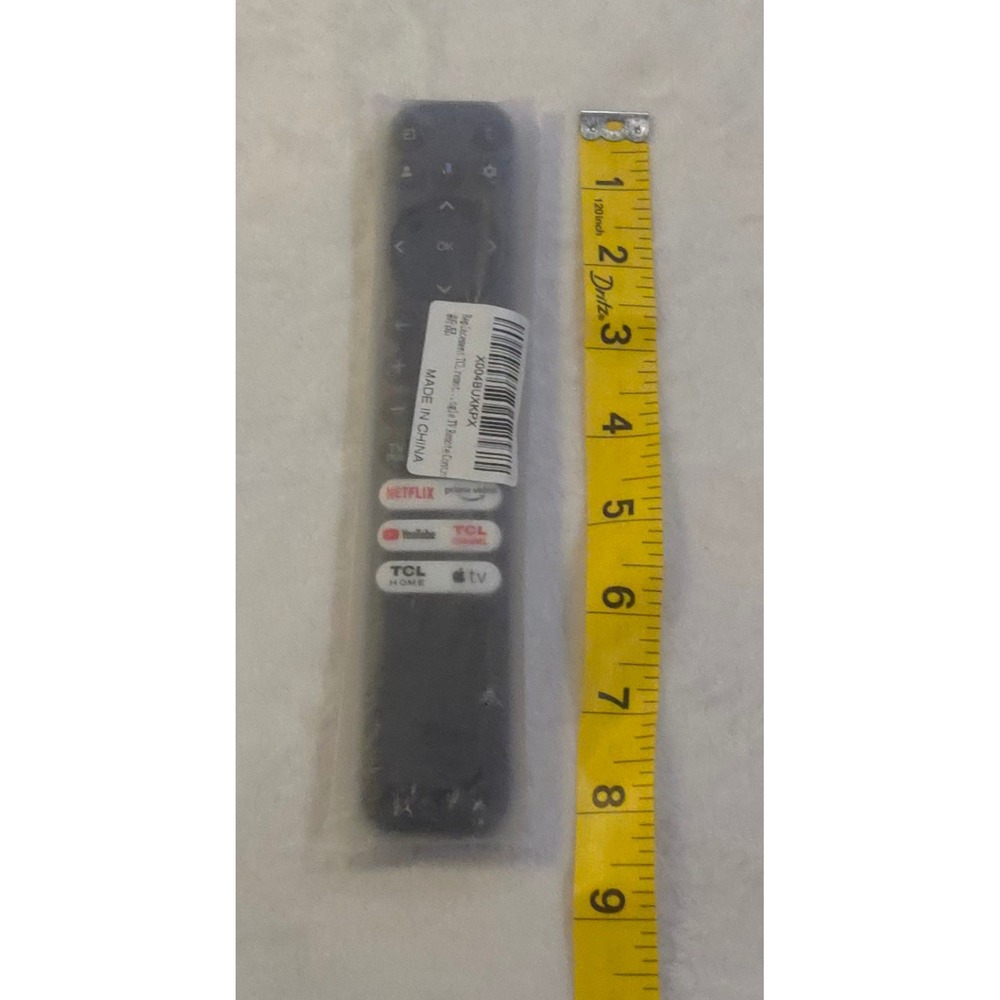 Replacement TCL Google TV Remote Control X004BUXKPX Netflix Prime Video Black